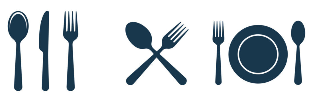 Dinnerware Arrangement: An artful arrangement of essential dining elements. Dinner table, table setting, dining tool, silverware elements, restaurant setting.