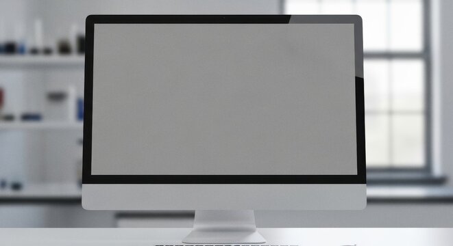 modern computer mockup blank screen template empty display presentation sleek monitor mockup digital workstation template clean PC presentation minimalist desktop mockup product mockup design