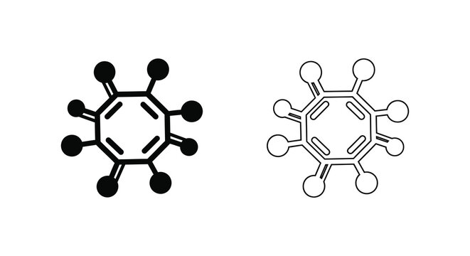 Benzene molecular structure illustration two representations for chemical understanding