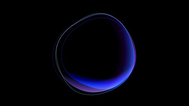 Glowing gradient ring Sphere AI Voice Assistant Interface AI energy orb, artificial intelligence, virtual assistants for high-tech or futuristic creative projects