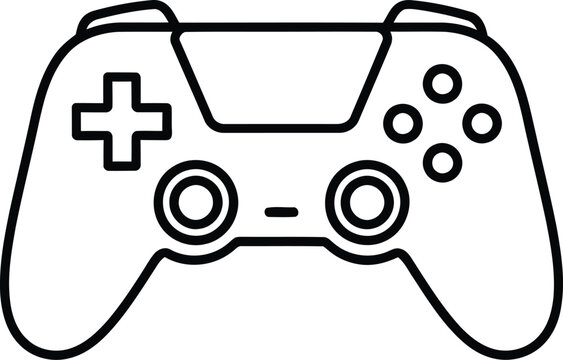 Game controller icon with video game controller joystick entertainment
