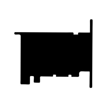 minimalist network interface card slot vector illustration