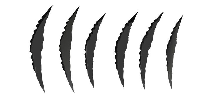 black claw slash silhouettes on dark background