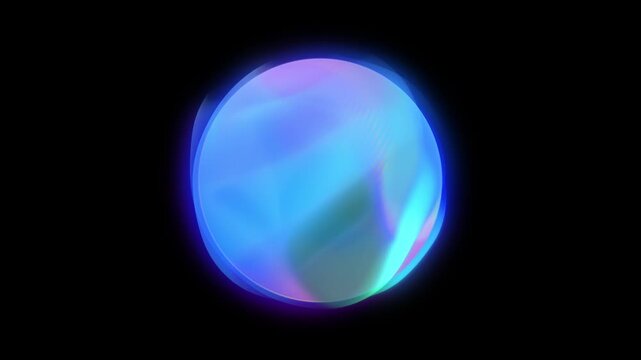 Glowing gradient Sphere AI Voice Assistant Interface AI energy orb, artificial intelligence, virtual assistants for high-tech or futuristic creative projects