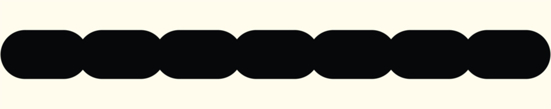  long horizontal dashed lines. Black lines. Vector design element isolated on off-white background. eps10 vector illustrator.