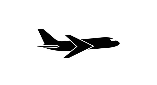 Airplane flying through clear sky.