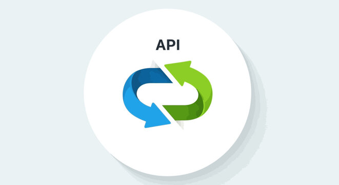 API logo with circular arrows.