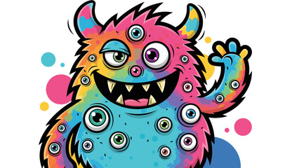 Naklejka premium Monster