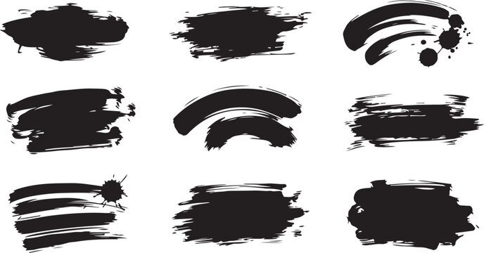 Black and white of various animals and traced outlines animal silhouettes bird