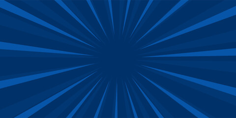 Dark blue comic-style background with radial burst lines and halftone patterns. Bold and energetic design ideal for superhero themes, gaming visuals, and action-packed content. © Ifan