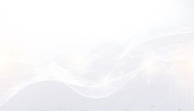 Serene mountain landscape with misty sunrise.