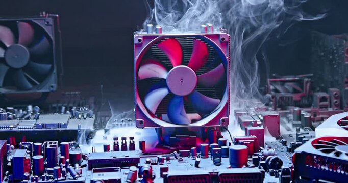 Main processor (CPU) during malfunction fan on heatsink.