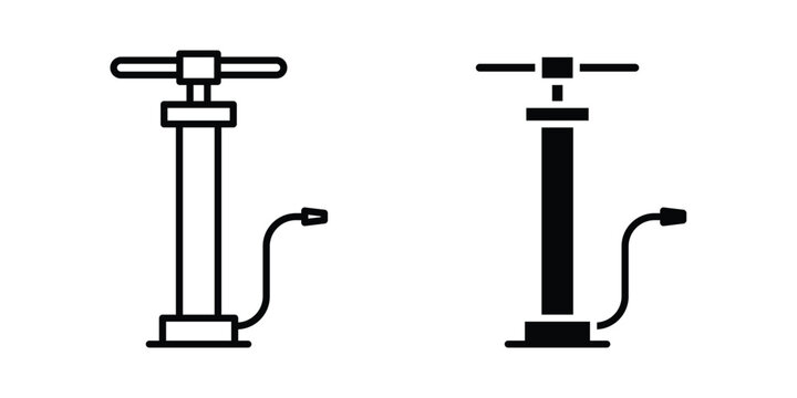 Air pump icon set. Vector eps10