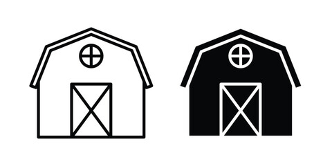 Barn icon set. Vector eps10 © Win
