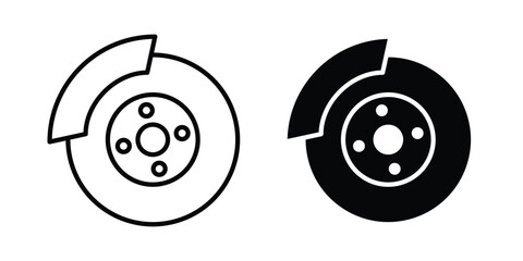 Disk brake icon set. Vector eps10 © Win