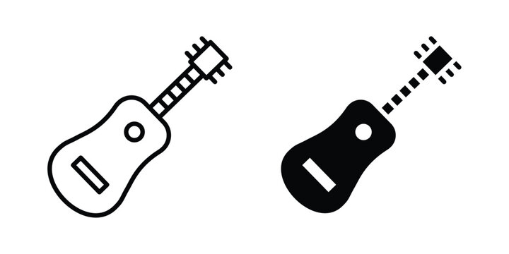 Guitar icon set. Vector eps10