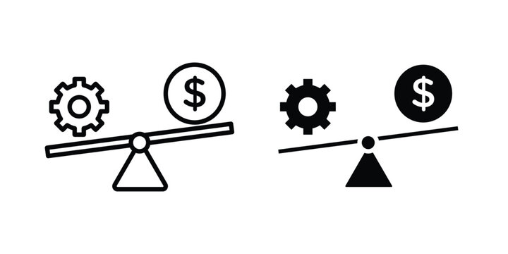 Leverage icon set. Vector eps10