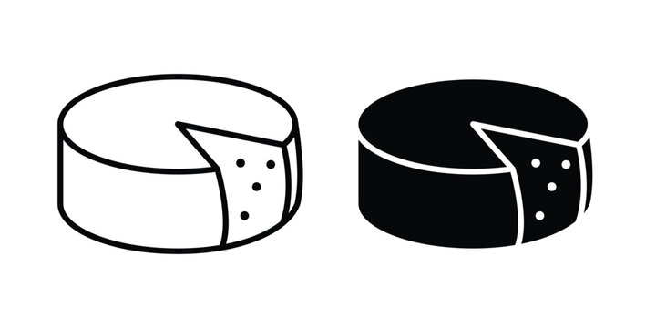 Parmesan icon set. Vector eps10