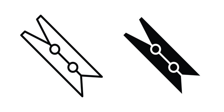 Peg icon set. Vector eps10