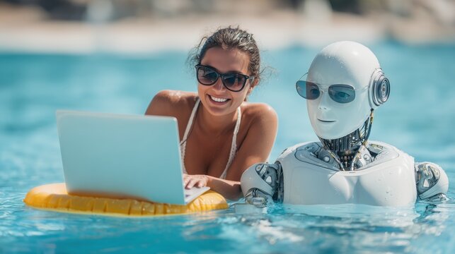 AGI superintelligence AI assistant humanoid robot work from anywhere