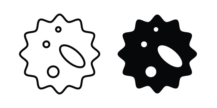 White blood cell icon set. Vector eps10