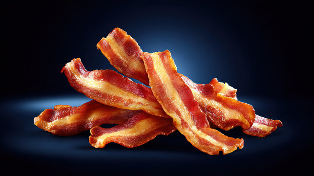 Crispy fried breakfast meat strips