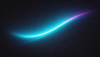 Glowing neon light curve abstract design. © mamun