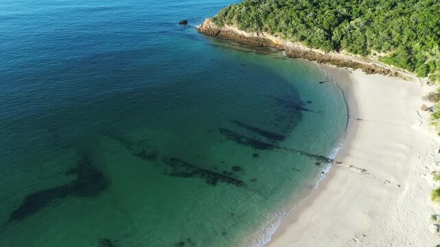 drone shots of arrabida praia dos galapinhos