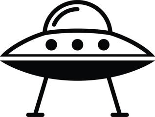 Minimalist UFO Icon with Simple Design for Space, Alien, and Sci-Fi Illustrations © Sajjad