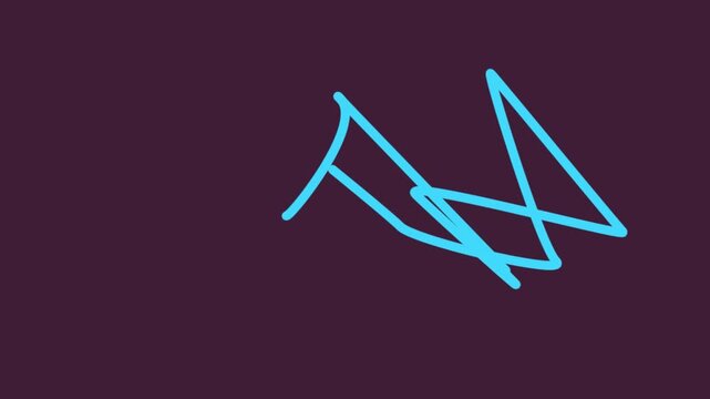 glowing neon checkmark symbol on dark background for success and approval concept