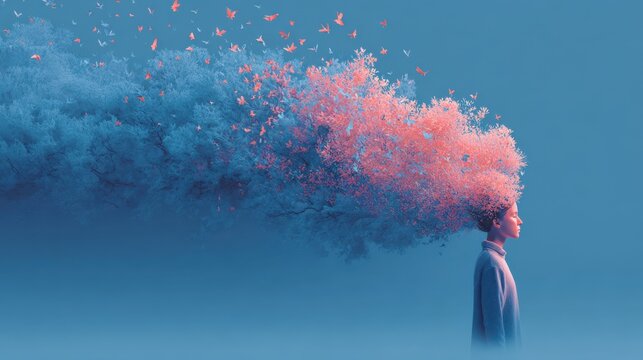 Personal transformation journey with growth mindset and life change.