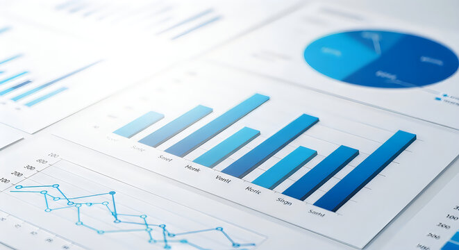 Data analysis and business growth visualizing key performance indicators and trends