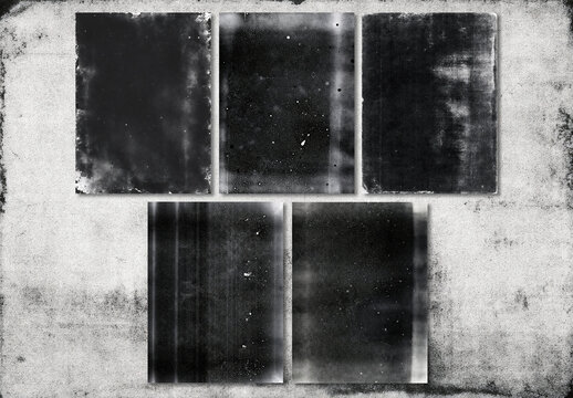 Grunge Photocopy Texture Collection Layout