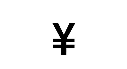 Obraz premium Prominent black Yen and Yuan currency symbol, representing global financial transactions, economic value, and international commerce, ideal for business graphics and modern monetary concept designs