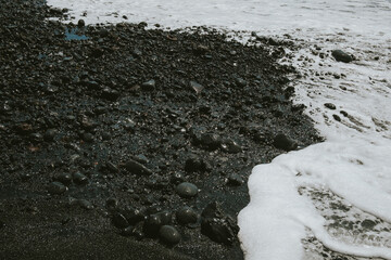 Fototapeta premium tire tracks in sand