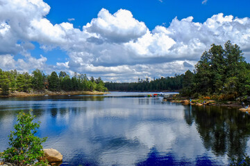 Fototapeta premium Summer in the mountains of Arizona at Woods Canyon Lake