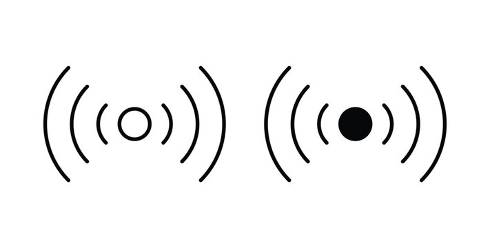 Live streaming icon graphic designs pack. thin line icon set.