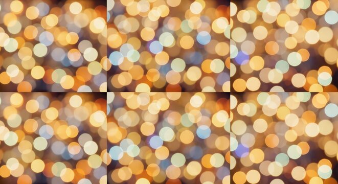 Vibrant colorful glowing light dots pattern.