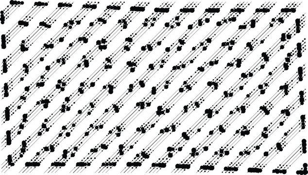 Vintage halftone stipple pattern, retro black and white grainy texture, distressed ink dot background vector for grunge design and print