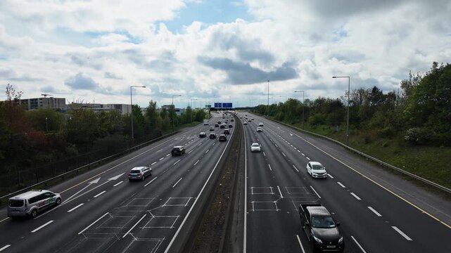 traffic on highway m50 dublin ireland