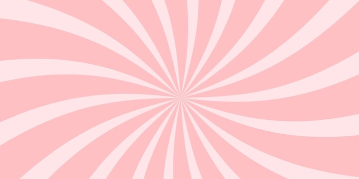 Cabdy swirl, lollypop swirl, rays brust abstract pink background