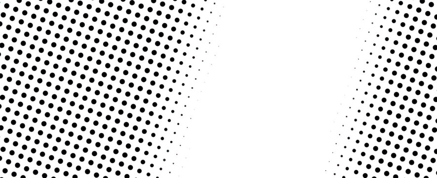 Dotted halftone texture background. Vanishing grunge gritty noise wallpaper. Monochrome pop art gradient overlay. Weathered pixelated raster comic backdrop. Vector bitmap fading subtle surface. epa 10