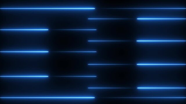 Abstract glowing neon lights blinking lines moving animation. show, spectrum, square, blinking lines moving animation. Neon lights blinking lines moving animation. neon line. animation
