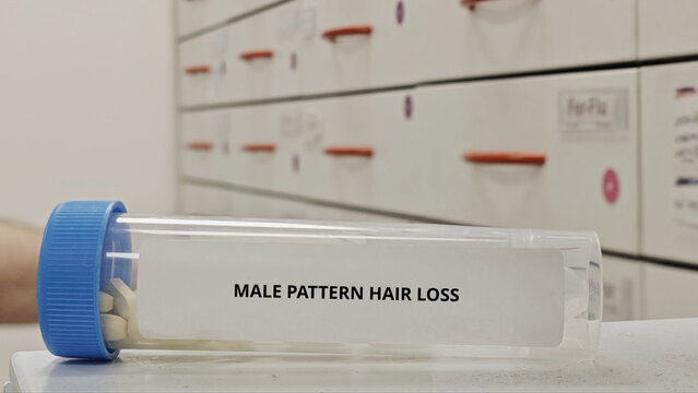 MALE PATTERN HAIR LOSS treatment tablets for reduce hair thinning caused by androgenic alopecia