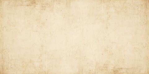 Obraz premium Vintage Grunge Parchment Background Texture - Aged Antique Paper with Subtle Stains, Creases, and Weathered Tan Surface