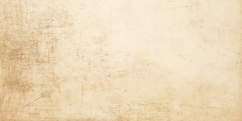 Fototapeta premium Vintage Grunge Parchment Background Texture - Aged Antique Paper with Subtle Stains, Creases, and Weathered Tan Surface