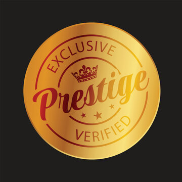 Gold Exclusive Prestige Assured Premium Quality Seal