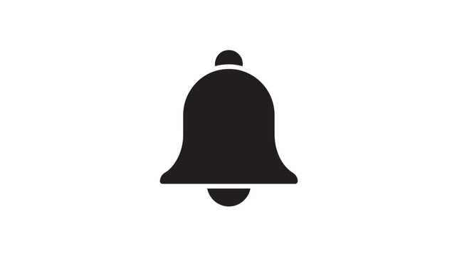 Notification Bell Icon Vector for Mobile App Alerts and Digital Reminder Symbols