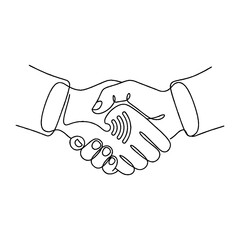 Fototapeta premium Handshake Between Two People 2.