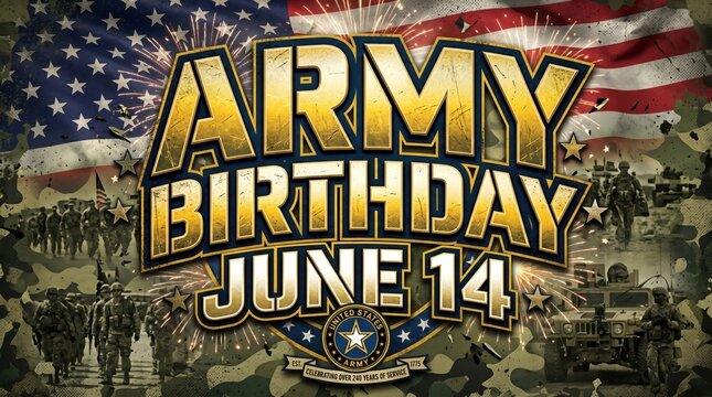 US Army Birthday June 14th Celebration Background